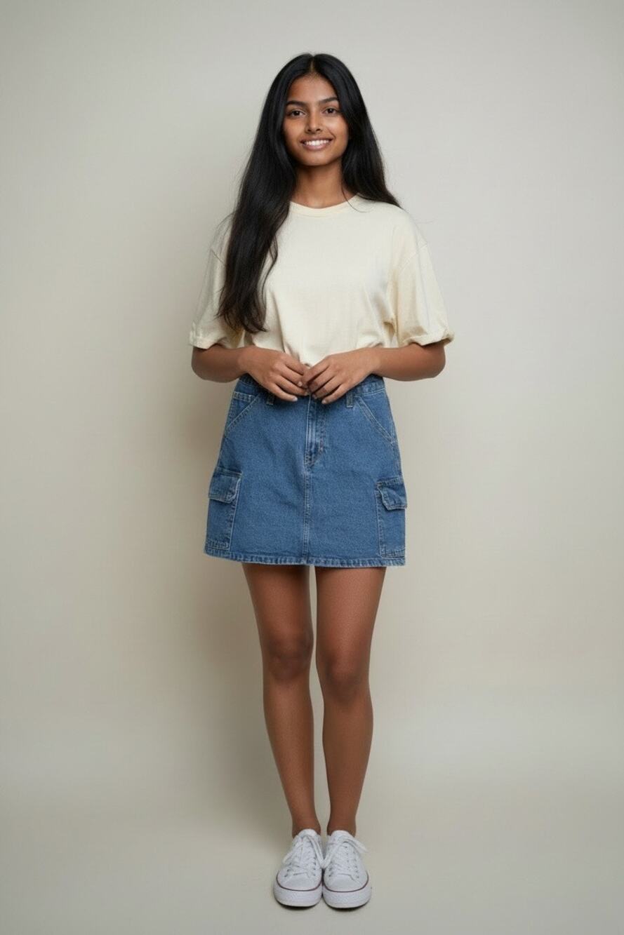 Gap Kids Denim Cargo Mini Skirt sz 12